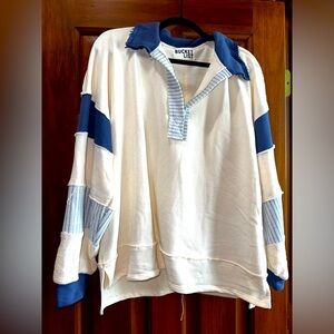 NEW Bucketlist French Terry Knit Pullover - Size Medium